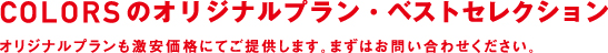 激安カラーズのオリジナルプラン